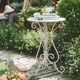Monet Garden outdoor old iron round table flower stand courtyard balcony gardening retro table small flower table