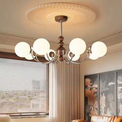 Retro Living Room Chandelier 2025 New Model Magic Bean American Style Vintage Lighting Living Room Main Light