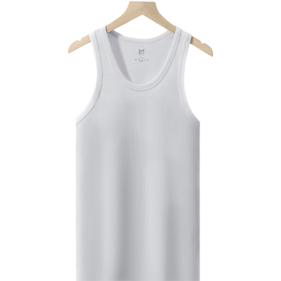 Catman men's vest pure cotton men's inner wear sports hurdles sweat-absorbent white summer bottoming undershirt men's