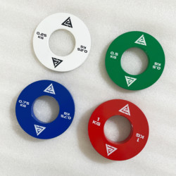 Small Gym Weight Plates, Olympic Bar Large Hole 5cm, Colorful Small Weight Barbell Plates 0.25-1kg Weights