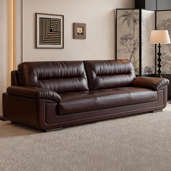 2026 New Modern Office Sofa Reception Area Lounge Area Negotiation Sofa Three-Seater Tea Table Set