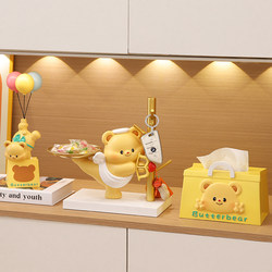 Bear Key Storage Entryway Ornament, Entry Door Shoe Cabinet, Cute Home Decoration for New House, Housewarming Gift