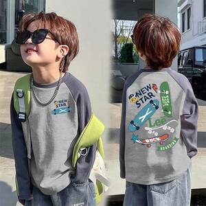 
Children's clothing boys long-sleeved T-shirt children's spring clothing 2026 new pure cotton boys spring and autumn trendy bottoming shirt tops