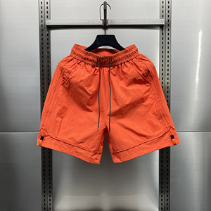 New summer men's quick-drying work shorts thin loose versatile sports pants trendy brand large pocket five-point pants
