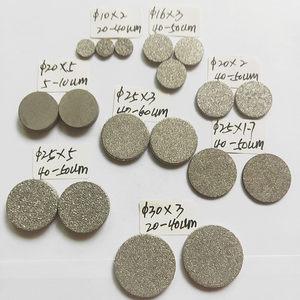 
316L stainless steel powder sintered filter gas detector filter head instrument precision filter