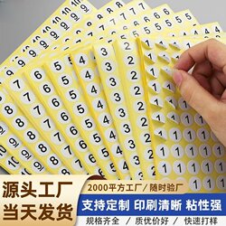 Number Stickers, Self-Adhesive Small Labels, Numbered Stickers, Adhesive Labels, Round 1234 Number Labels, Round Number Stickers, Number Stickers, Small Number Stickers, Adhesive