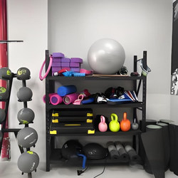 Gym Personal Trainer Equipment Storage Rack, Dumbbell Kettlebell Storage Shelf, Yoga Exercise Equipment Storage Rack