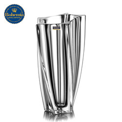 Czech Imported Bohemia Crystal Glass Simple Vase European-Style Living Room Flower Arrangement Vessel Nordic Decorative Vase