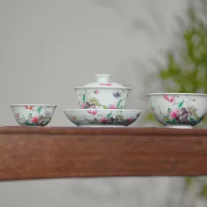 中国美術粉彩百蝶紋雍正款碗旧家蔵出(U522)