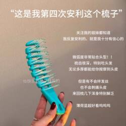 Small Comb for Women, Portable, Dual-Use for Dry and Wet Hair, Household Air Cushion Comb, Anti-Static, Mini Comb