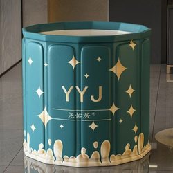 Children's Thickened Insulated Folding Bath Bucket for Autumn and Winter, Baby Bath Steam Bath Home Bath Bucket, Small Apartment Bathtub