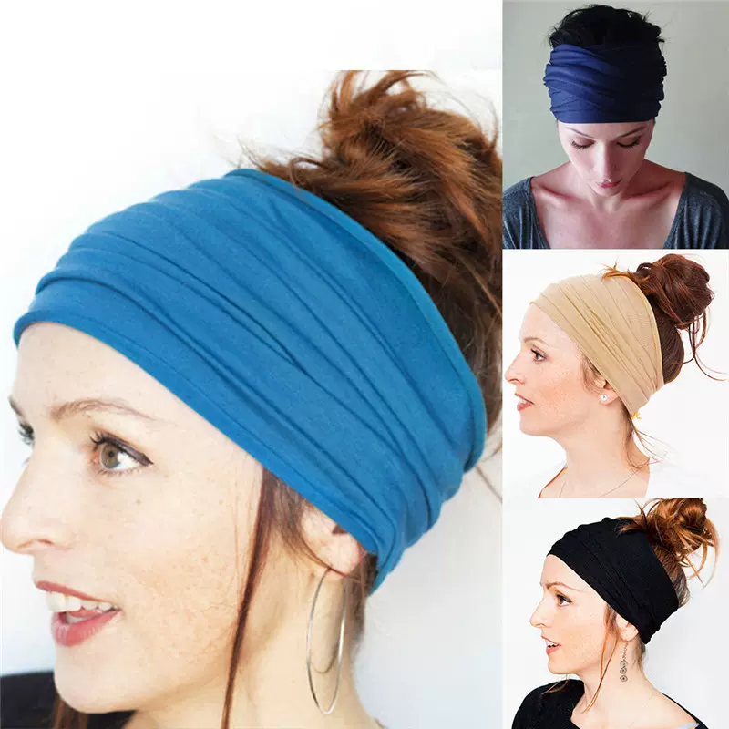 Women Hair Bands Headband Bohemian Sports Run Bandage Elasti-Taobao