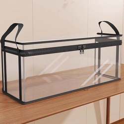 Book Storage Box, Household Dust-Proof Transparent Foldable Book Box Bag, Classroom Desk Bookshelf Organization Tool