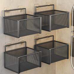 Wall-Mounted Storage Rack, Makeup Room Storage Basket, Bathroom Toilet Wall-Mounted No-Drill Hanging Box, Basket for Washing Hands, Kitchen Hanging Basket