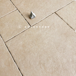 Limestone Tiles, Floor Tiles, Castle-Style Tiles, Bathroom Tiles with Curved Edges, Non-Slip Wabi-Sabi Style, Hotel, Guesthouse, Tea Room, Clubhouse