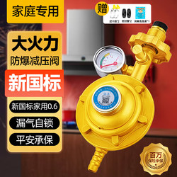Explosion-Proof Safety Gas Tank Pressure Reducing Valve Household Liquefied Gas Pipe Valve Hose Gas Stove Special Accessories New National Standard