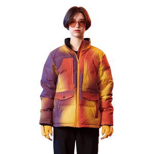 
SCALER outdoor down jacket for men and women tie-dye medium-thick winter cold-proof sports ski jacket