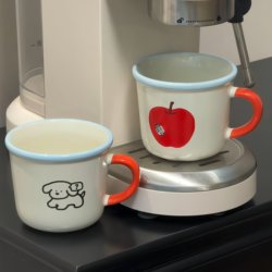 Cute Puppy Coffee Cup Ceramic Mug Water Cup Drinking Cup for Girls Niche High Aesthetic Value 2026 New Model