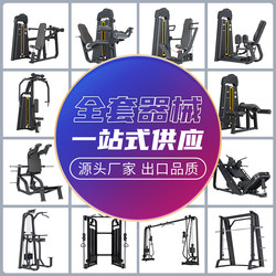 Complete Set of Commercial Gym Equipment: Butterfly Machine, Hack Squat Machine, Leg Strength Training Equipment, Hummer Machine