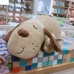 Cute and Soft Big Brand Lying Dog Plush Doll Pillow Sleeping Hug Dog Comfort Toy Birthday Gift for Men and Women