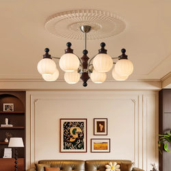 2026 New Style Living Room Lamp, Vintage High-End Home Dining Room Lamp, Creative and Unique Artistic Internet-Famous Master Bedroom Chandelier