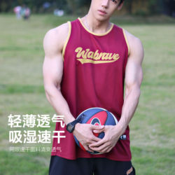 Wabrave American-Style Sports Vest with Contrasting Colors for Fitness, Basketball, Training, Quick-Drying, Breathable, Sleeveless, Unisex