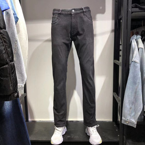 
Men's clothing brand (Hai Brand) autumn and winter style for men's slightly slim fit and tiny feet for young high-sleeved mid-high waist men's jeans