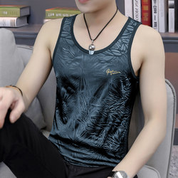 2026 Summer New Men's Ice Silk Vest Sleeveless Sports Tank Top Fitness Sports Tank Top Trendy Outfit