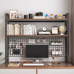 Desktop Storage Rack Office Storage Rack Desk Bookshelf Office Desk Multi-Layer Iron Shelf Student Computer Desk