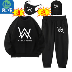 Pure Cotton Mn Jiahao Battle Uniform Alan Walker Same Style Sweatshirt Student Autumn and Winter New Boys' Outfit