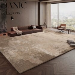 Carpet for Living Room, Light Luxury Italian-Style Minimalist Sofa, Home Bedroom Bedside Rug, Modern High-End Coffee Table Mat, Washable