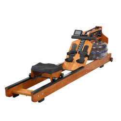 Liangjian Rowing Machine Commercial Intelligent Silent Water Resistance Aerobic Sports Fitness Equipment Double-Track Wooden Water Resistance Rowing Machine