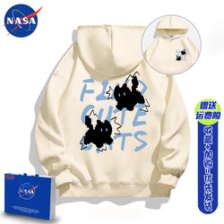 Nasa Kitten Hooded Sweatshirt Loose-Fitting Youth Fleece Jacket 2026 New Autumn and Winter Unisex Class Uniform Set