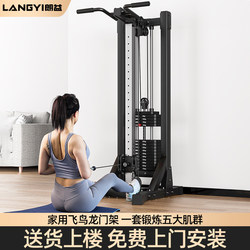 Taobao Gold Coins ┃ Langyi_Fitness Home Equipment Single-Sided Bird-Of-Prey Rack Rowing Machine Multi-Functional Dumbbell Equipment
