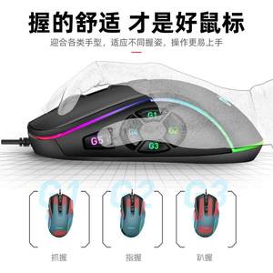 
Full speed 10RGB macro definition 12800DPI wired RGB gaming mouse computer accessories manufacturer direct sales high DPI