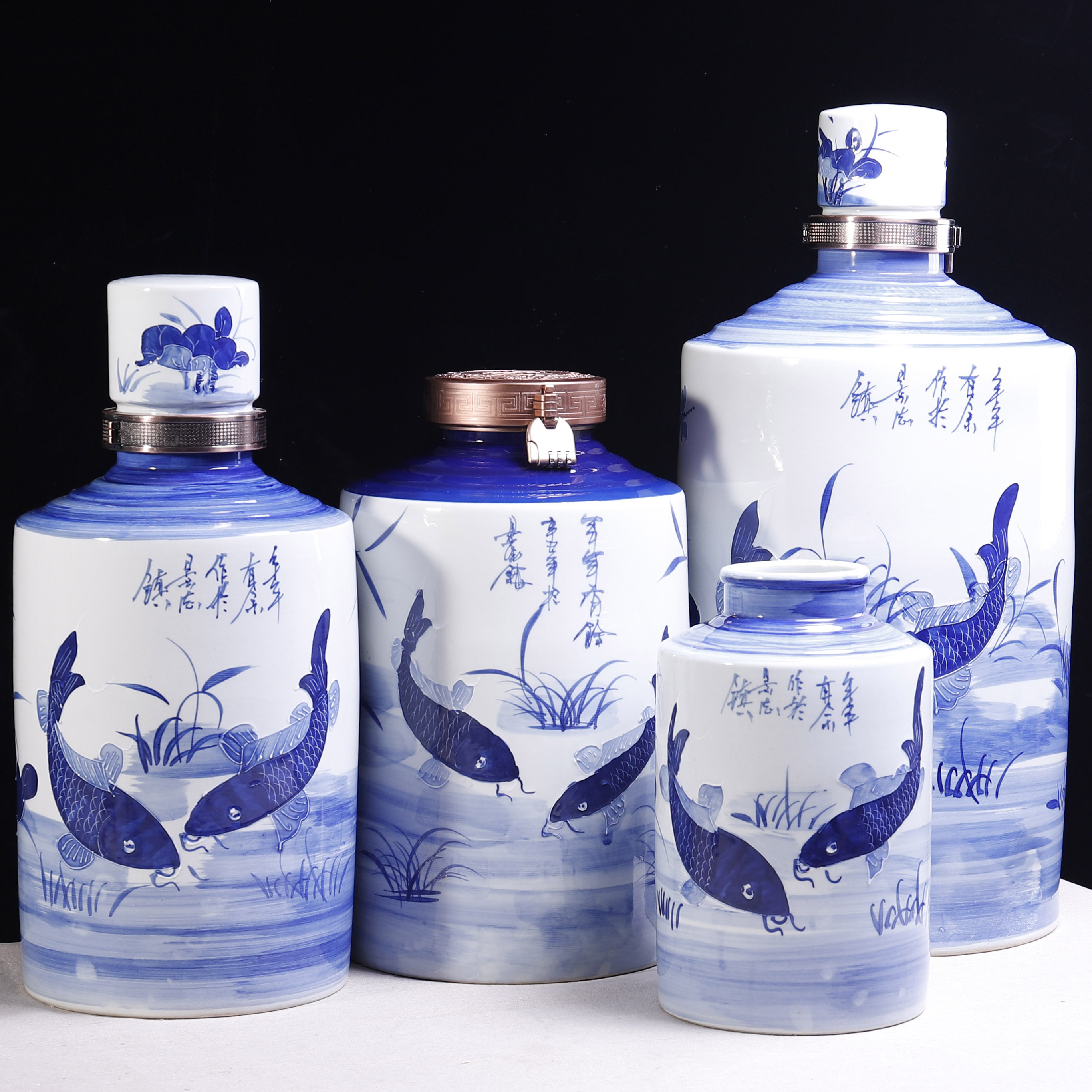 青花酒坛藏珍品-淘宝逛一逛