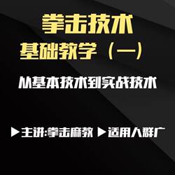 Boxing Training: Basic Stage System of Boxing Instruction, Complete Set 1-9, Same as on Douyin, Delivered Via Cloud Drive