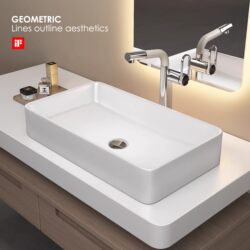 Thin-Edged Household Ceramic Countertop Basin, Splash-Proof, Large-Sized Wash Basin, Bathroom Sink, Single Basin for Washing Face