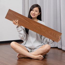 Wood Grain Pvc Floor Stickers Self-Adhesive Floor Covering for Home Use, Directly Laid on Cement Floors, Plastic Flooring, Waterproof, Wear-Resistant, Thickened