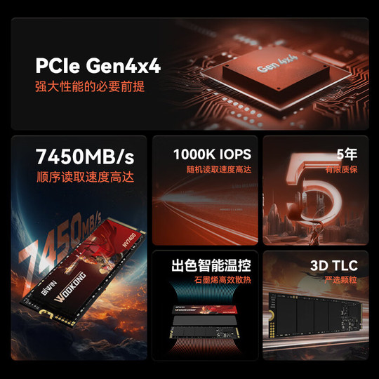 Biwin Wookong NV3500 512GB/1TB/2TB M.2 PCIe 3.0 SSD