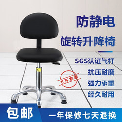 Anti-Static Adjustable Backrest Chair Laboratory School Dust-Free Workshop Office Factory Adjustable Chair Stool