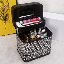 Cosmetic Bag with Large Capacity, 2025 New Model, High-End Feel, Portable for Women, Super Popular on Instagram, Fashionable Waterproof Makeup Storage Box