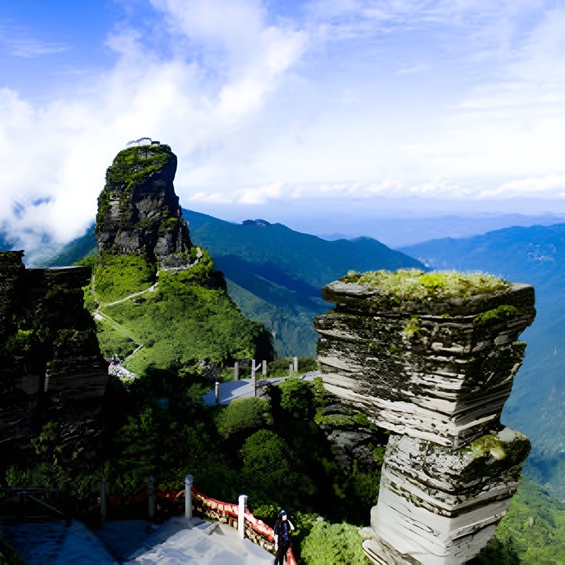 贵州贵阳纯玩自由行旅游黄果树梵净山西江苗寨亲子6天5晚旅游