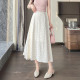 Awakening Paradise Spring High Waist Slim and Fresh Floral Dress Long Skirt Versatile Sweet Skirt Printed Umbrella Dress
