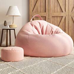 Bean Bag Chair for Lazy People, Trendy for Living Room and Bedroom, Casual Small Apartment Tatami Single Chair, Balcony Recliner, Sitting Cushion