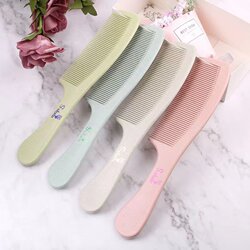 Wheat Straw Household Comb for Female Students, Portable Handle Comb, Hair Styling Comb, Smoothing Hair Comb, Massage Hair Comb