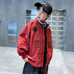 Boys' Baseball Jacket Spring and Autumn 2026 New Model Children's Spring Coat Fashionable Embroidered Boys' Thin Jacket