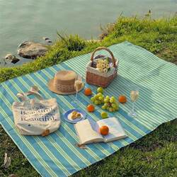 Spring Outing Picnic Mat, Portable Outdoor Camping Mat, Thickened and Aesthetically Pleasing Beach Mat for Taking Photos at the Seaside