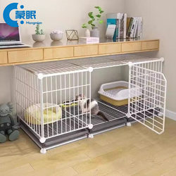 Cat Cage, Cat Cage, Small Indoor Pet Cage with Integrated Toilet, Pet Supplies, Cat House, Kitten