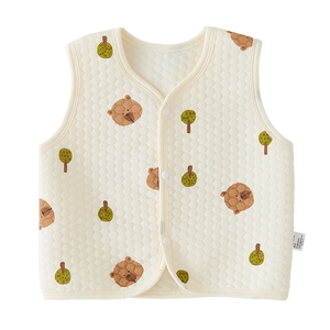 
Baby vest spring, autumn and winter baby pure cotton warm horse clip newborn clothes wear men and women coat children's vest